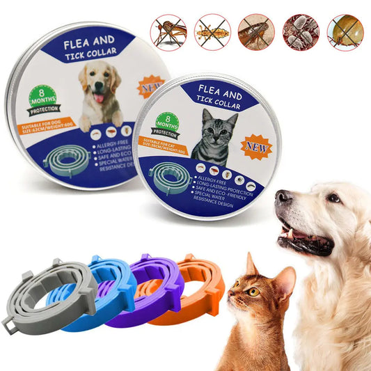 Collar Anti pulgas Elegante para Gatos y Perros – Comodidad y Protección