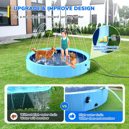 🐶🏡Piscina Plegable para Mascotas – Diversión y Baño para Perros