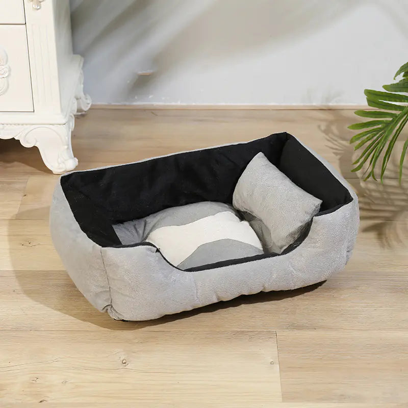 🏡 Villa Descanso para mascotas – Cama Cómoda y Elegante