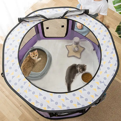 Tienda Plegable Cerrada para Sala de Parto de Gatos😻🐾