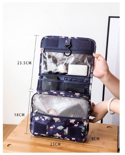 Neceser impermeable de gran capacidad con estampado, para viajes con mascotas🐾🌏