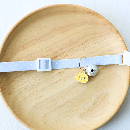 Collar para Gato o Perro con Cascabel Plateado y Placa de Identificación Antipérdida