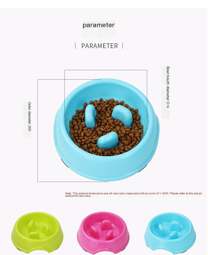 Comedero de comida lenta para mascotas con diseño anti-atragantamiento – Para una alimentación(compra mínima 2) saludable"