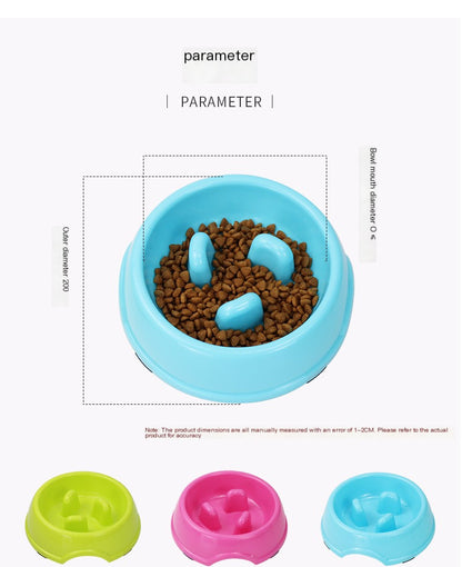 Comedero de comida lenta para mascotas con diseño anti-atragantamiento – Para una alimentación(compra mínima 2) saludable"