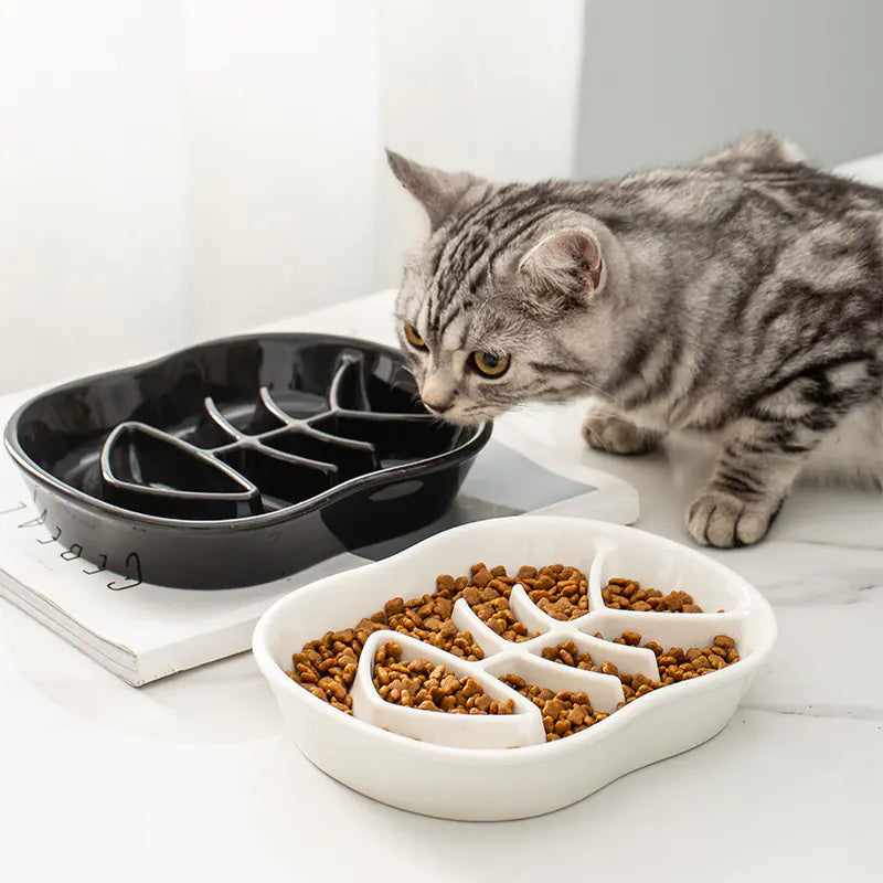 Cuenco ❤🐾Cerámico Antivoracidad para Gatos y Perros – Antideslizante y Elegante