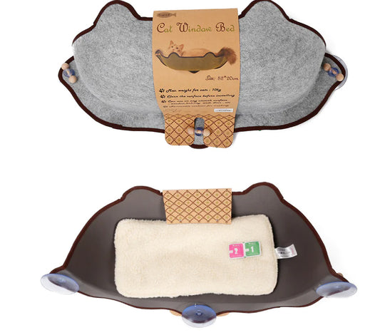 Hamaca de Ventana para Gatos con Ventosas de Succión Reforzadas🐾😻