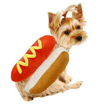 Ropa para mascotas estilo Hot Dog  para gatos y perros