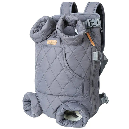 Mochila de pecho para mascotas – acolchada y portátil para el invierno