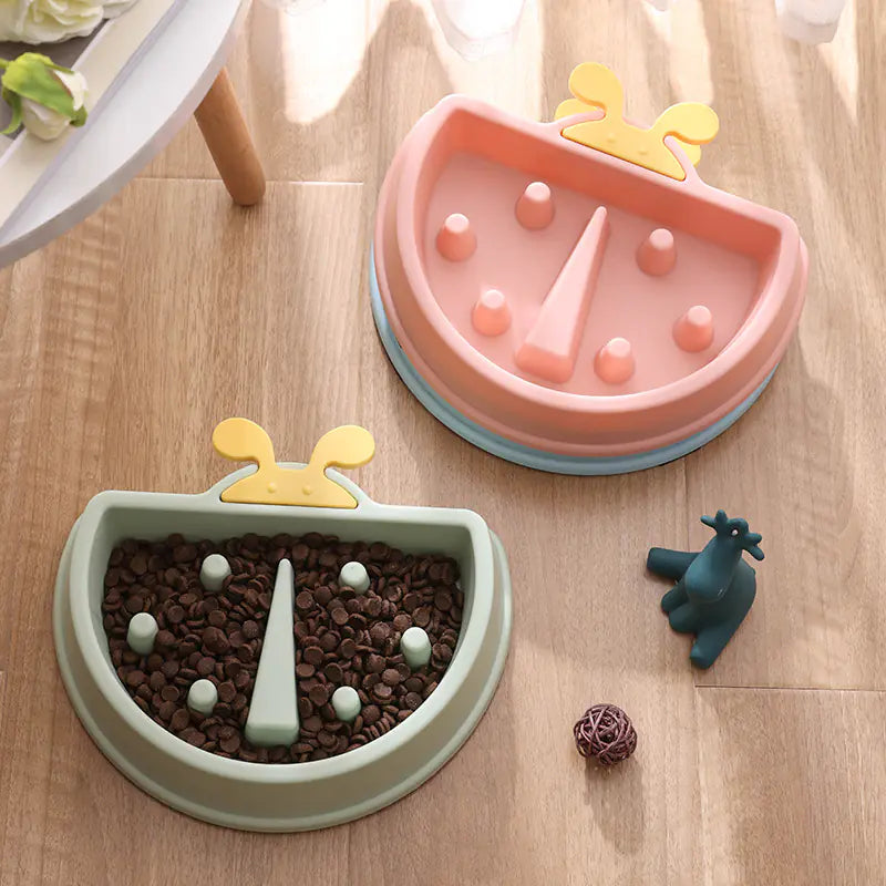 🐾🐞 Comedero para mascotas – Antiahogo y alimentación lenta para mascotas