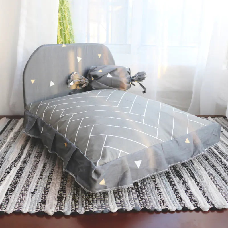 Cama de Lujo para Mascotas Pequeñas – Diseño Lavable y Antideslizante🐾🐶