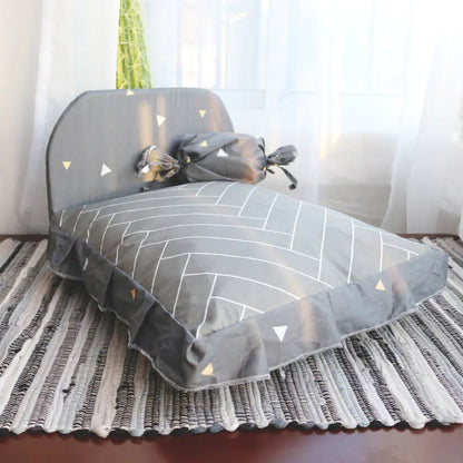 Cama de Lujo para Mascotas Pequeñas – Diseño Lavable y Antideslizante🐾🐶
