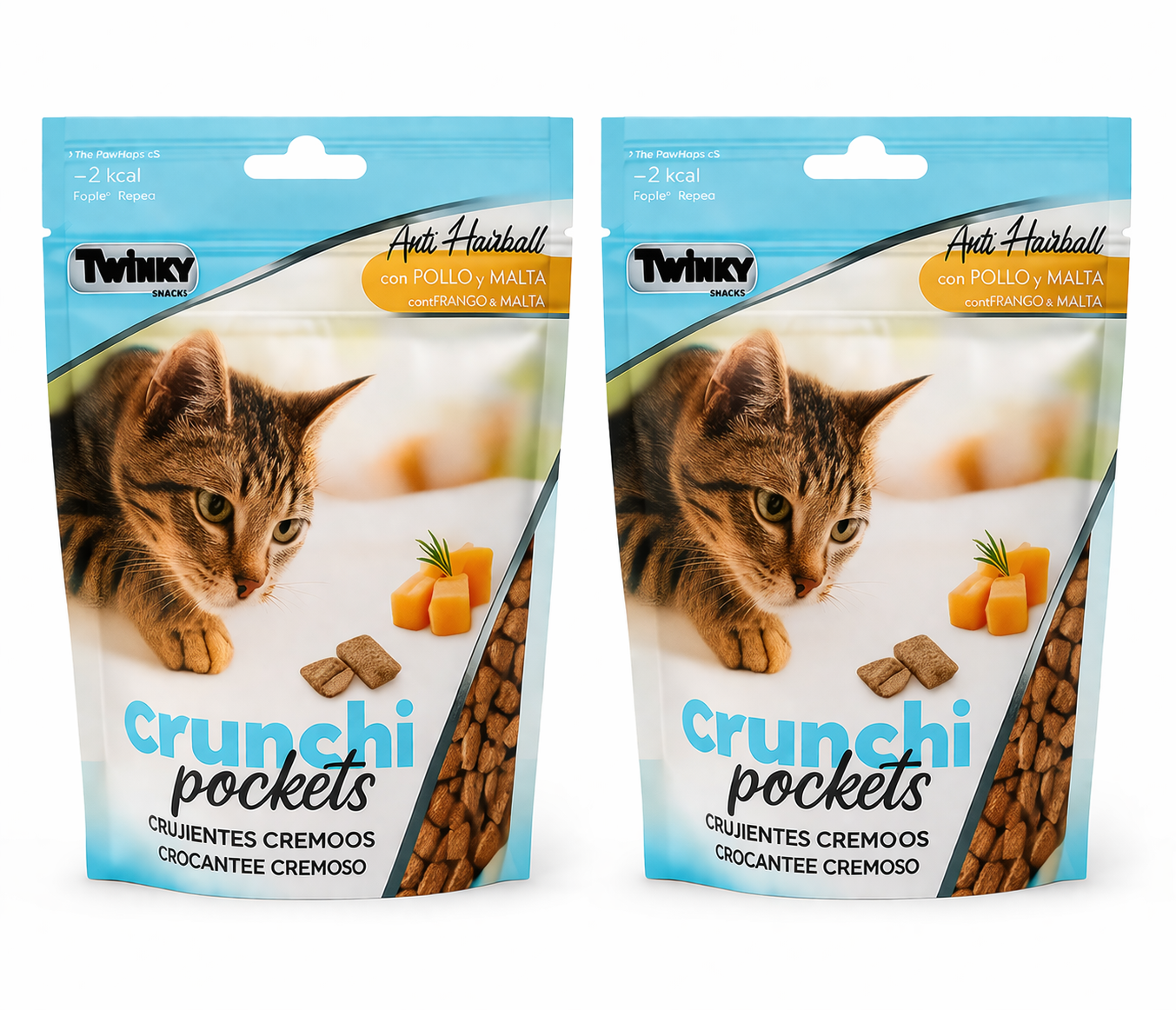 Crunchi Pockets Anti-Hairball – Pollo y Malta