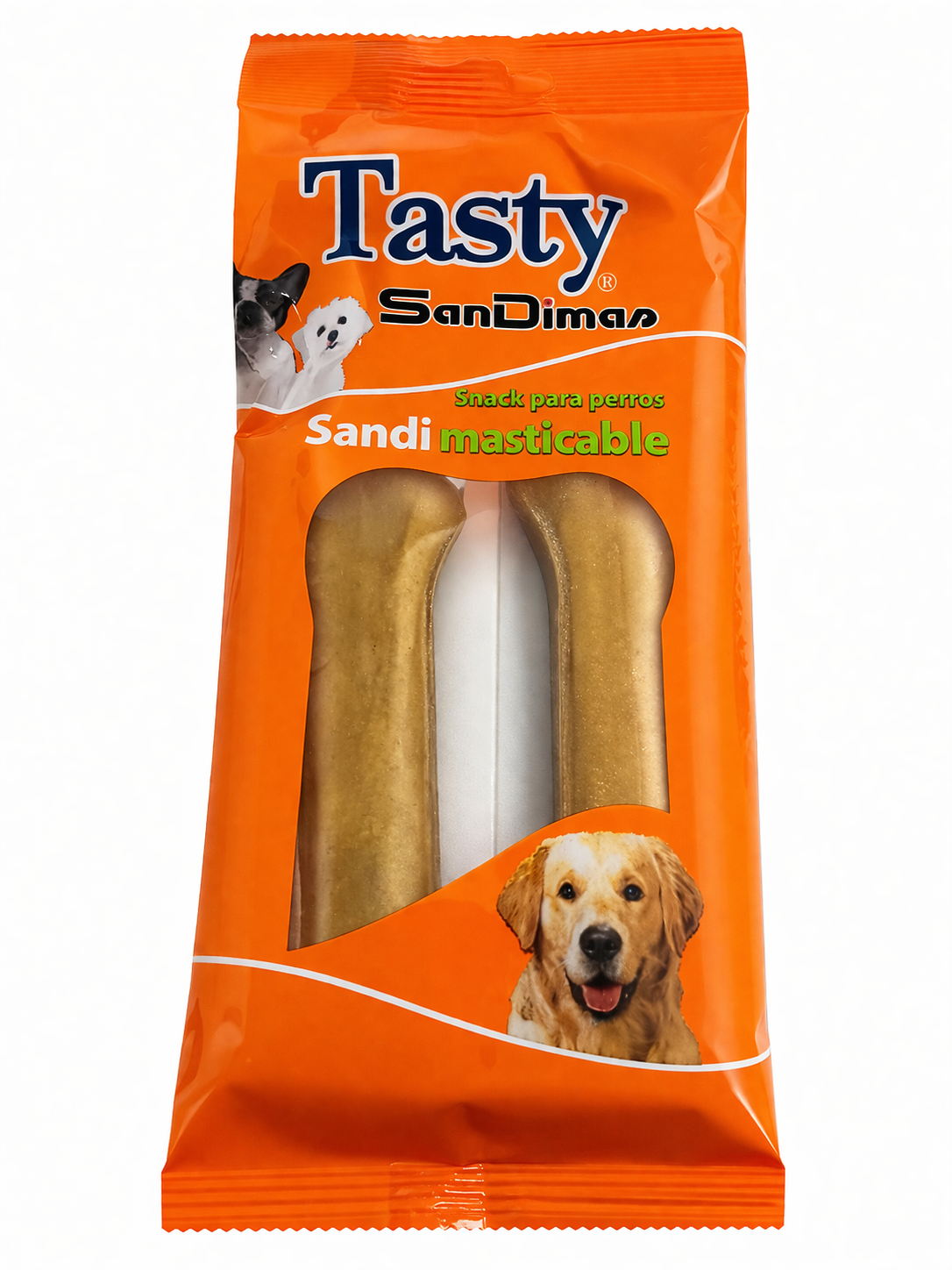 🐾 Hueso Vacuno Prensado 11 cm (Pack x2)snack natural!