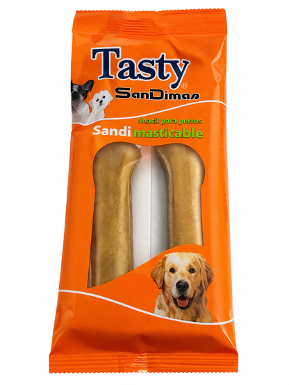 🐾 Hueso Vacuno Prensado 11 cm (Pack x2)snack natural!
