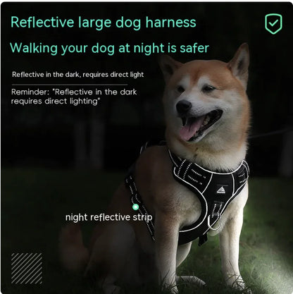 Arnés de Seguridad Reflectante con Correa para Perros🐕‍🦺🐾