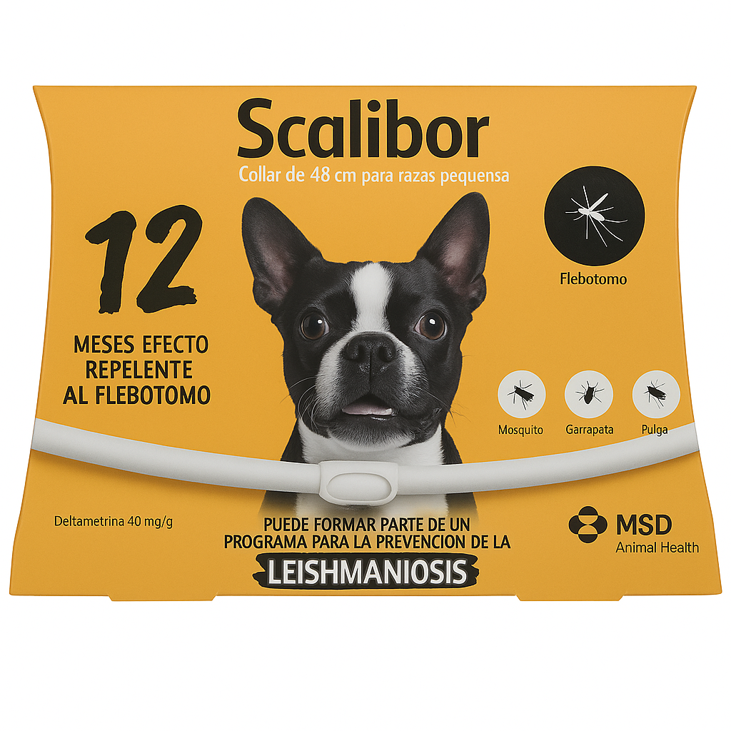 🐶 Collar Anti pulgas y Desparasitante Scalibor Premium para Perros