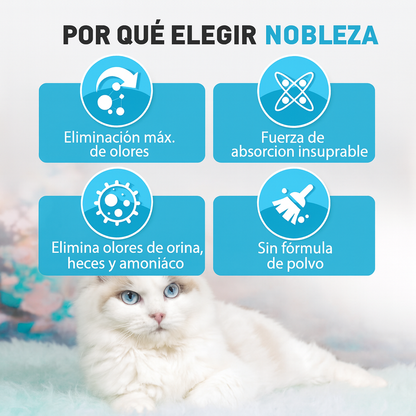 Arena para Gatos Nobleza Diamond Gel, 3.8L/1.5KG, Sílice Biodegradable, Agradable Aroma, Cristal Absorbente