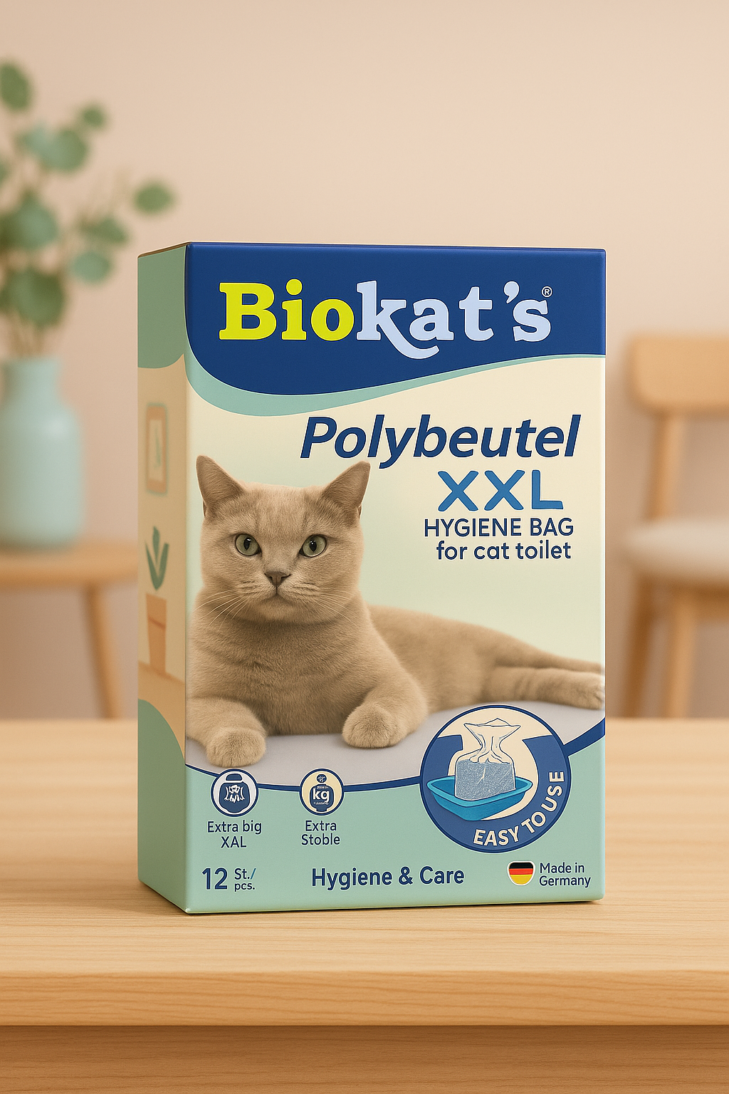 🐾 Biokat’s polybeutel XXL – bolsas higiénicas para areneros de gato (12 uds)(IVA INCLUIDO)