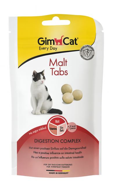 🐾 GimCat Malt Tabs – Snacks con malta para gatos 🌿