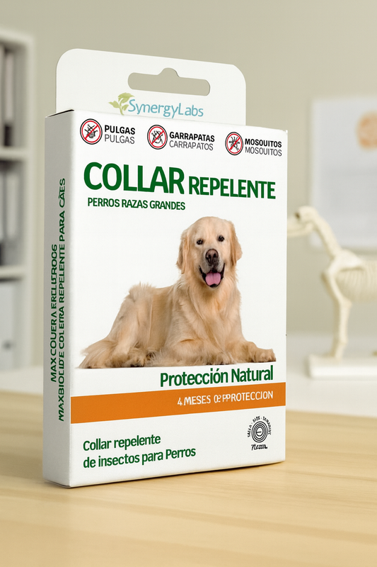 🟢 Collar Repelente para Perros razas grandes – Protección Natural Premium