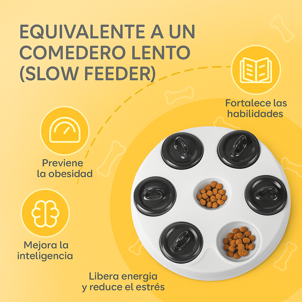 Juguete Interactivo Ecológico para Perros Nobleza, 🧠🐶 Comedero interactivo tipo Slow Feeder