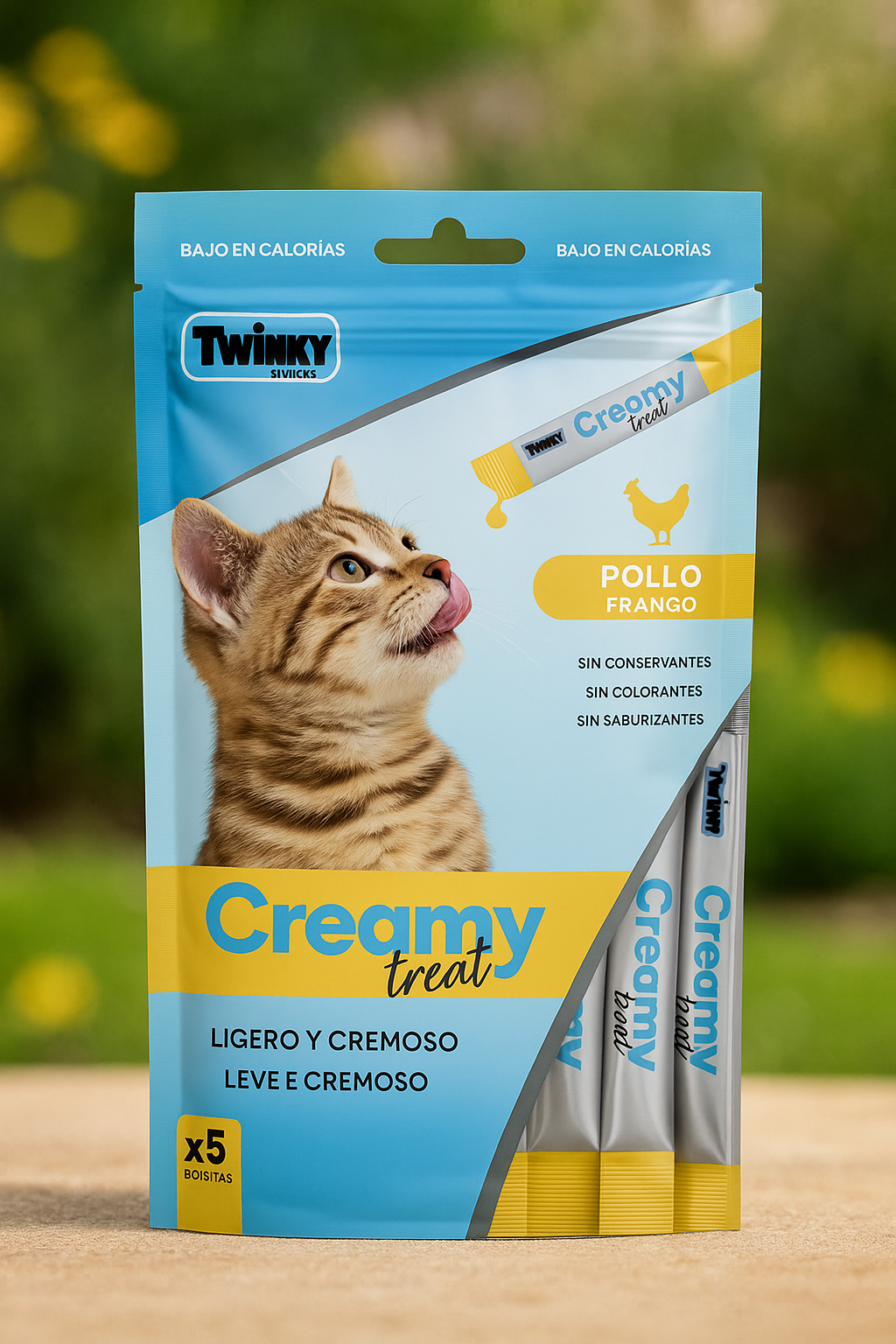 🐾 Twinky Snacks Creamy Treat – Pollo💛