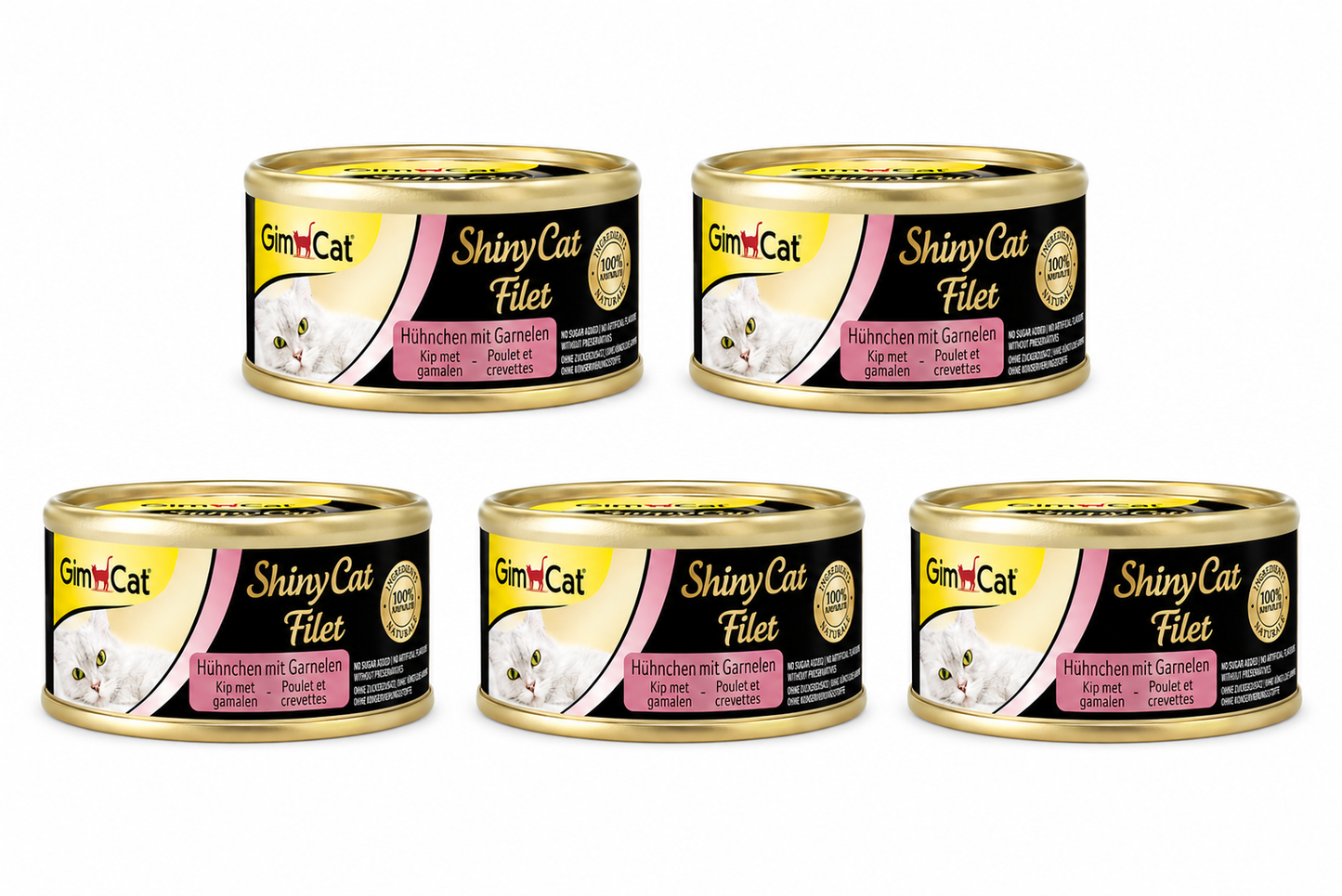 🐱 GimCat ShinyCat Filet – Pollo con Gambas 70 g
