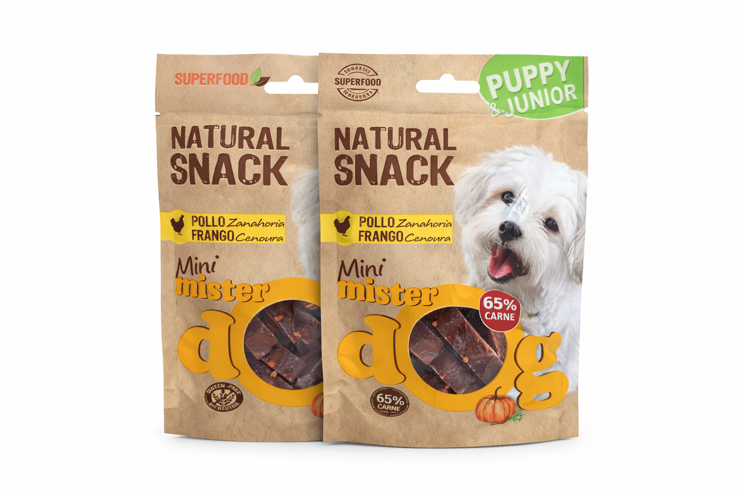 Mini Mister Dog – Pollo y Zanahoria (Puppy & Junior)