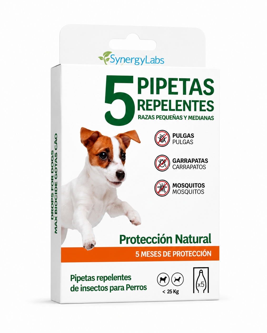 🟢 Pipetas Repelentes SynergyLabs – Protección Natural para Razas Pequeñas y Medianas