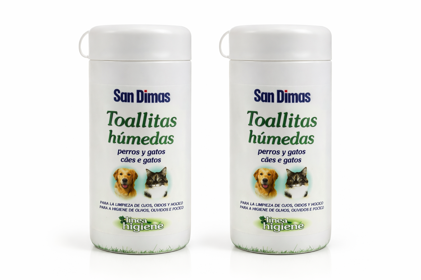 San Dimas 50 unidades Toallitas Húmedas para Perros y Gatos – Higiene rápida y suave para tu Peludo