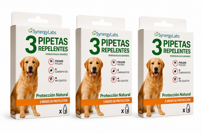 🟢 Pipetas Repelentes SynergyLabs (Perros Razas Grandes)