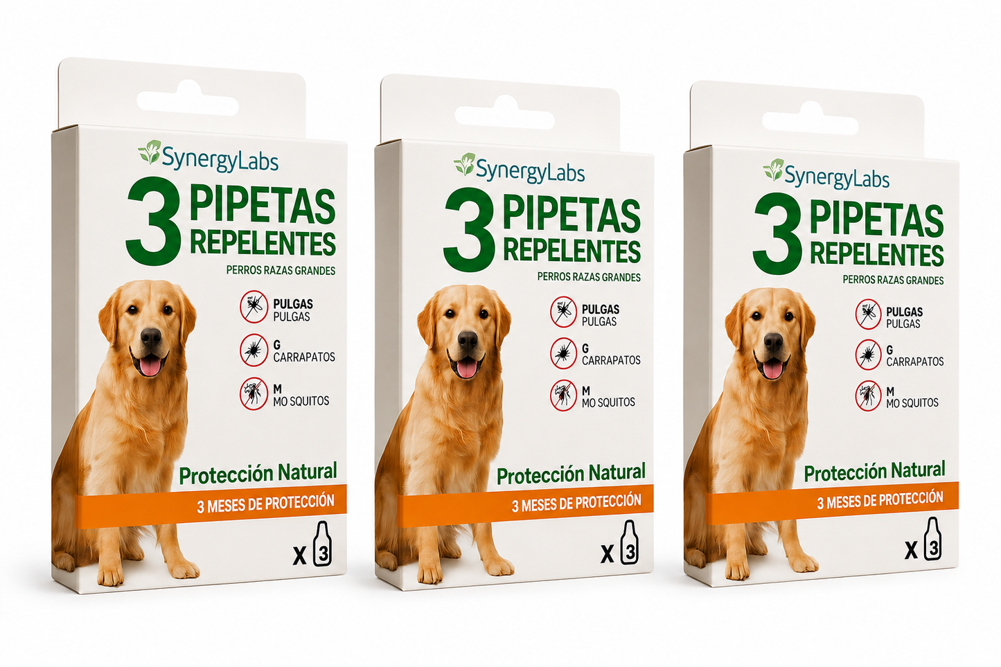 🟢 Pipetas Repelentes SynergyLabs (Perros Razas Grandes)