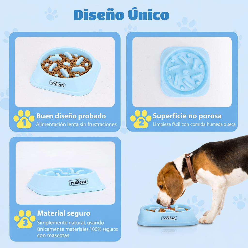💙Comedero Antivoracidad Azul (Nobleza)