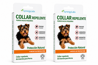 🟢 Collar Repelente para Perros Pequeños – Protección Natural Premium