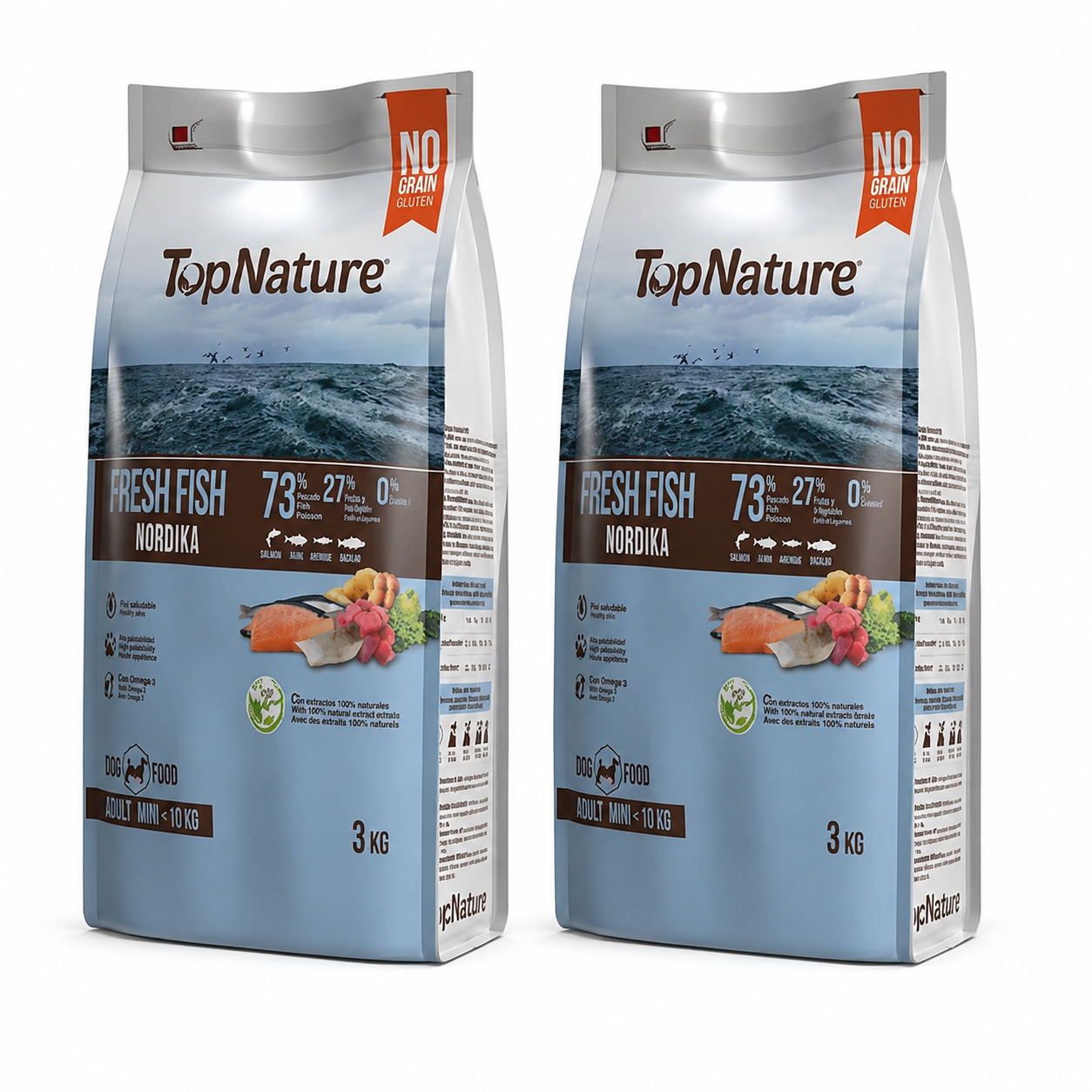 🐟TopNature Fish Nordika -3 kg 100% Natural-Nutrición natural, inspirada en el mar del norte 🌊