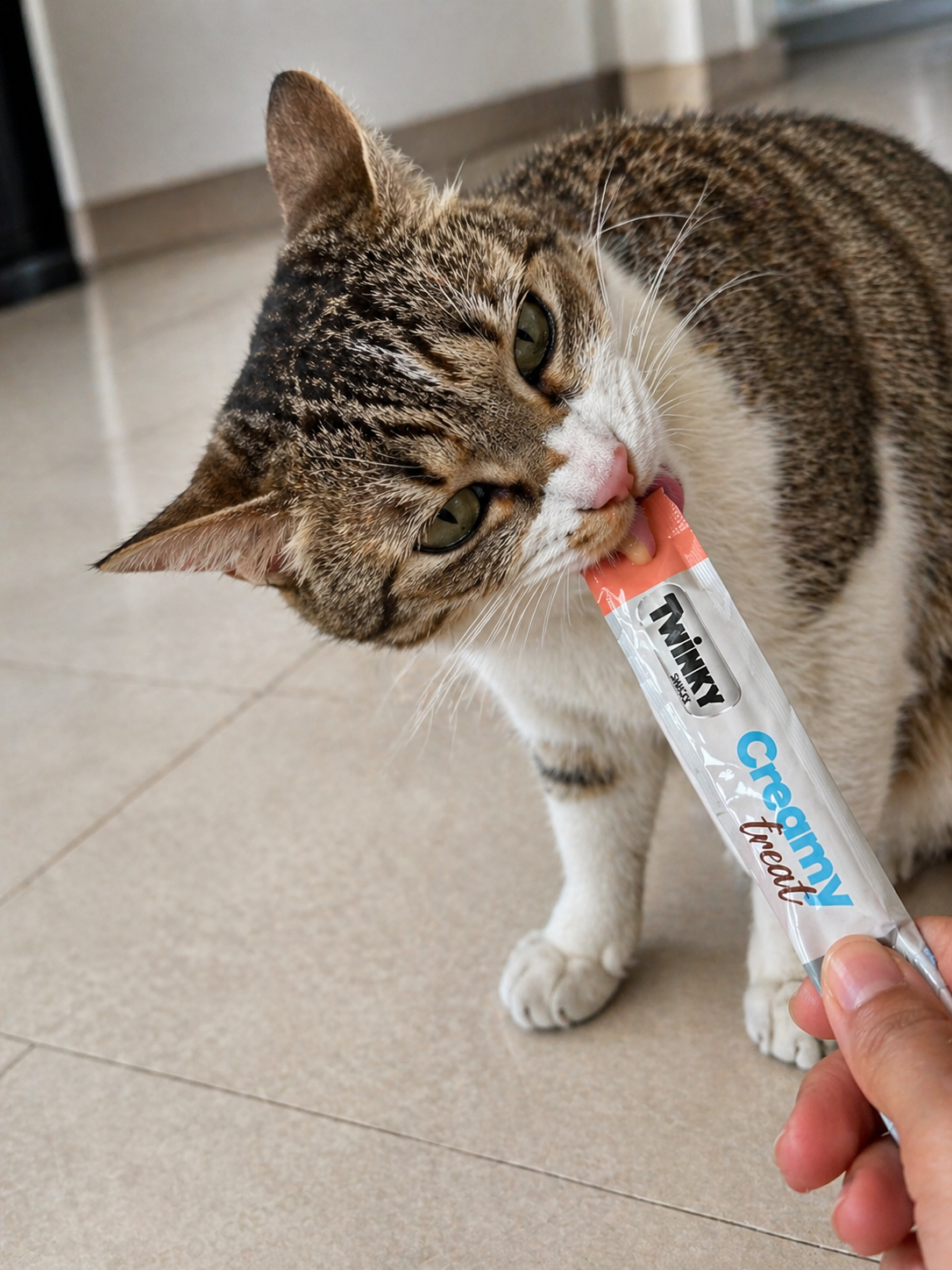🐱 Twinky Creamy Treat – Sabor Salmón Omega 3