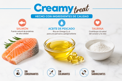 🐱 Twinky Creamy Treat – Sabor Salmón Omega 3