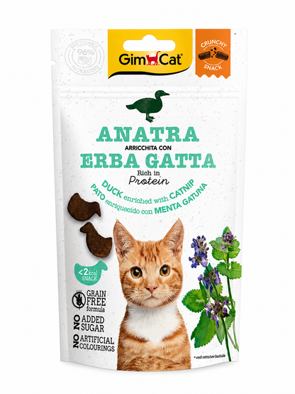 😻 Snack crujiente de pato enriquecido con menta + Catnip 😺✨