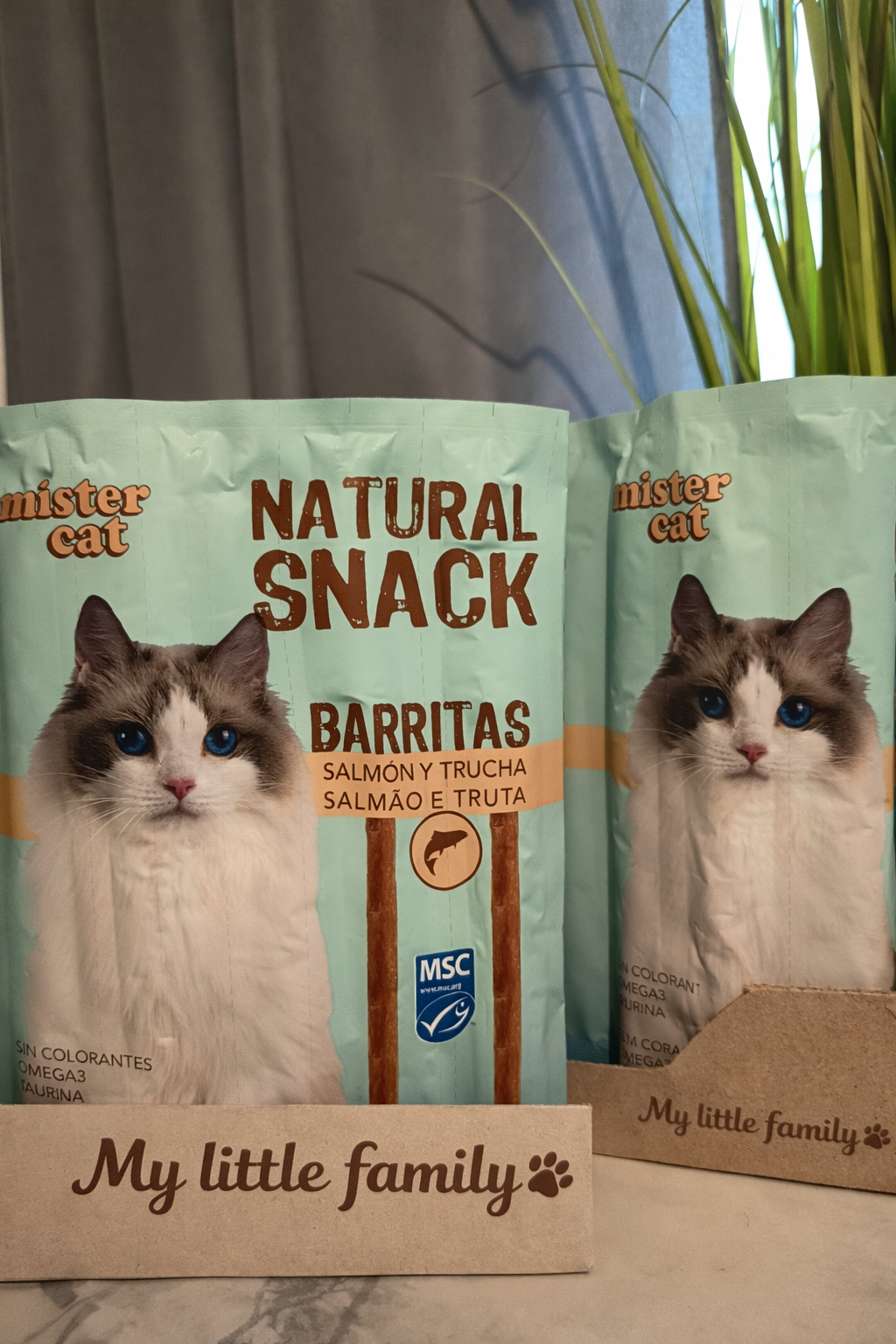 ✨ Mister Cat – Natural Snack ✨ Barritas de Salmón y Trucha