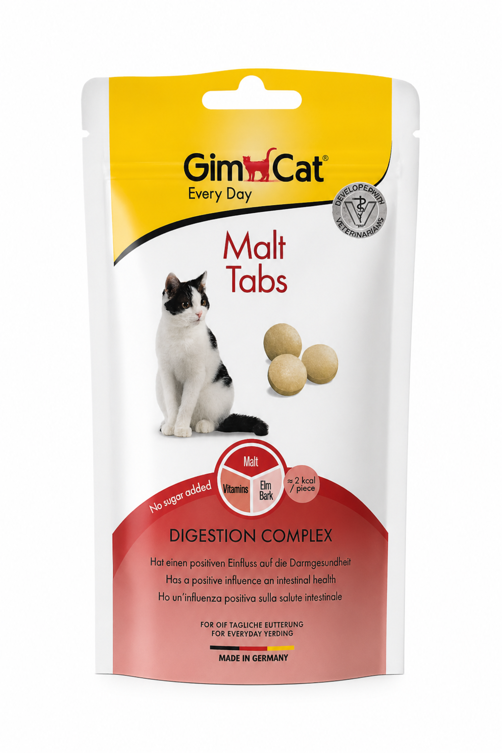 🐾 GimCat Malt Tabs – Snacks con malta para gatos 🌿