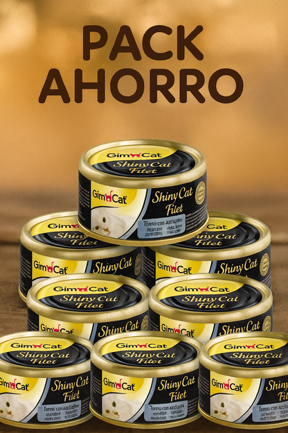 😻GimCat ShinyCat Filet – Atún con Anchoas (70 g)