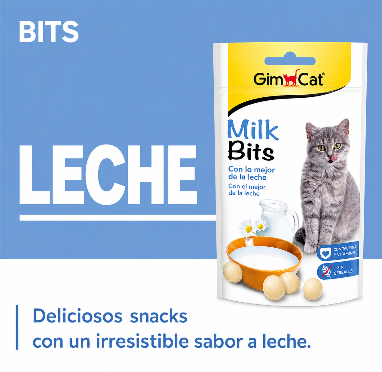 🐾 GimCat Milk Bits – Snacks con lo mejor de la leche 🥛