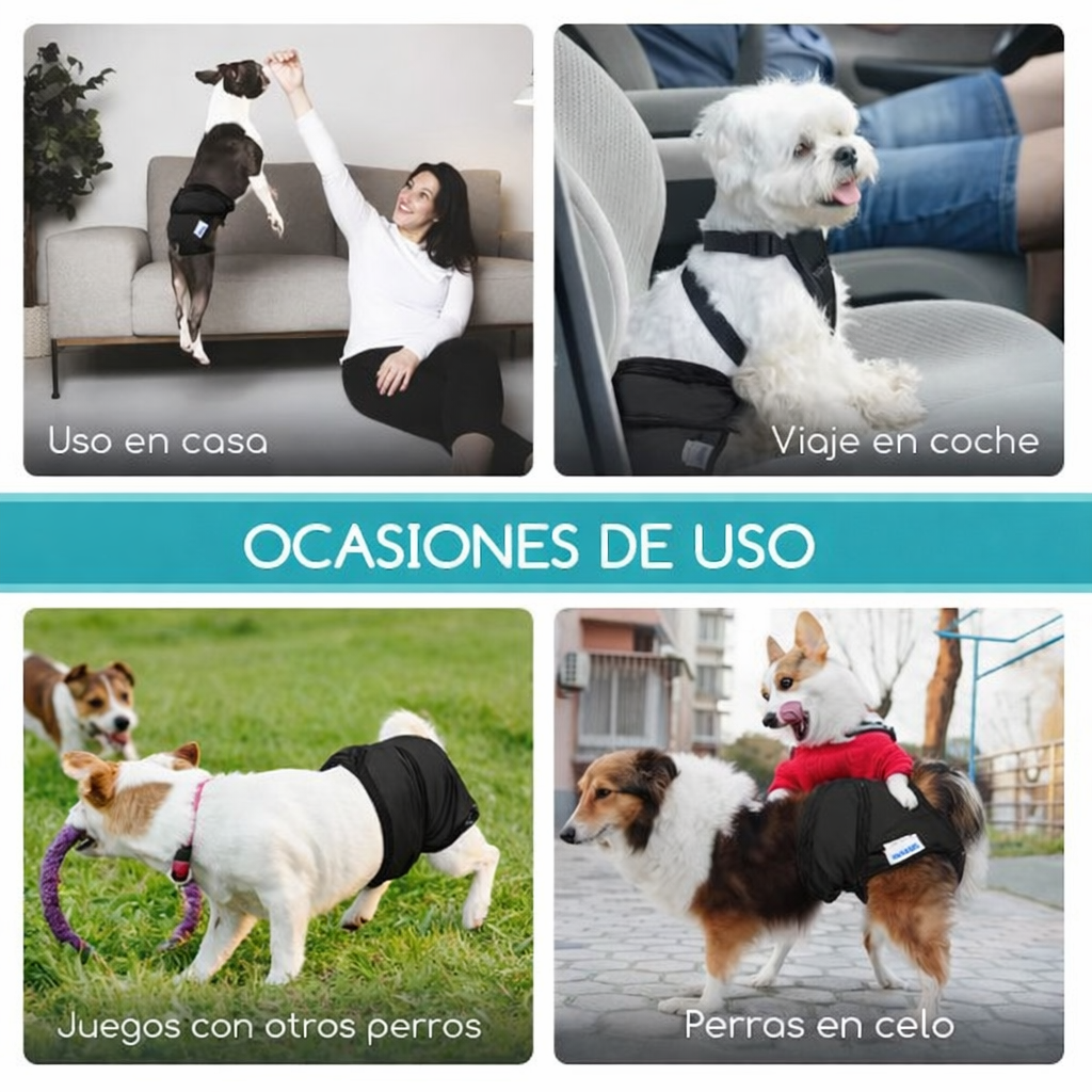 🐶 Nobleza – Pack de 3 Pañales Lavables (Talla S)