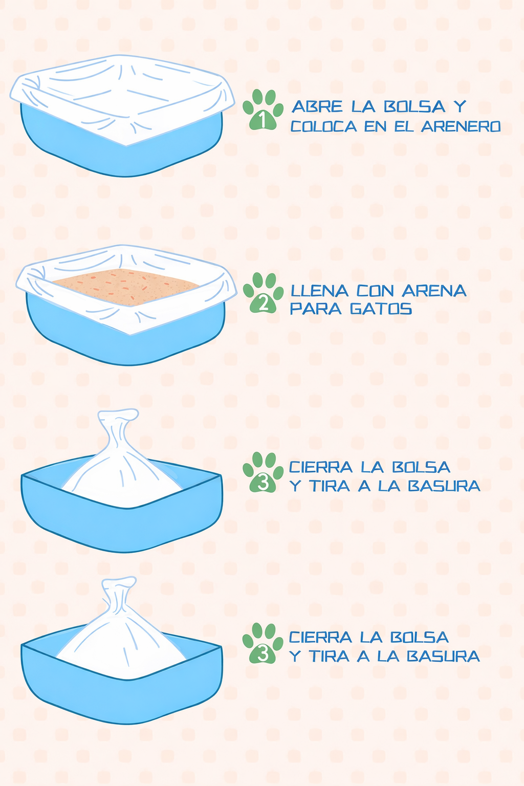 🐾 Nobleza – Bolsas para Arenero de Gato (12 unidades)