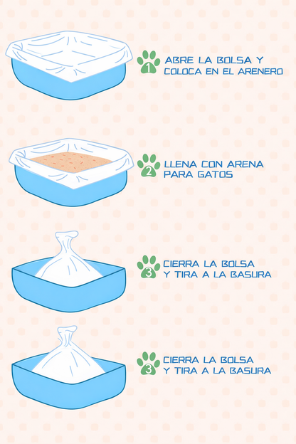 🐾 Nobleza – Bolsas para Arenero de Gato (12 unidades)