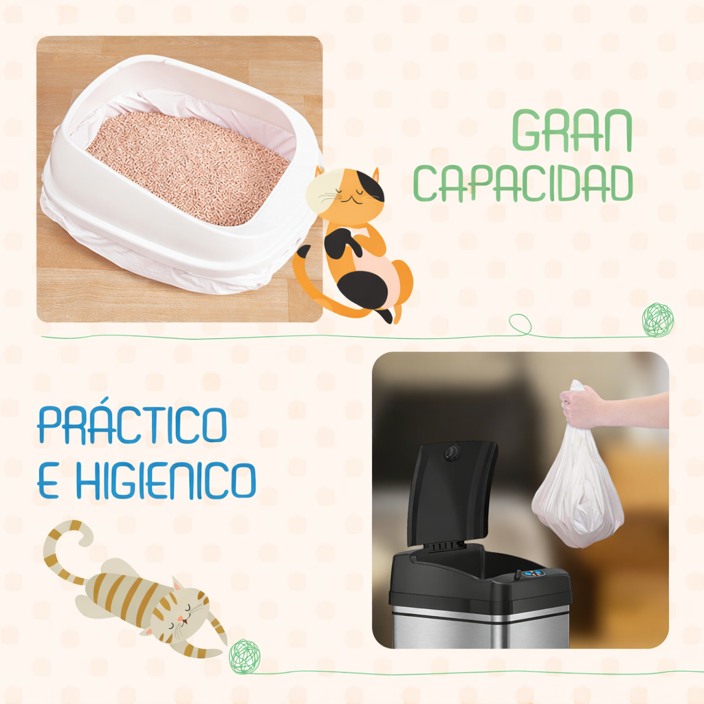 🐾 Nobleza – Bolsas para Arenero de Gato (12 unidades)