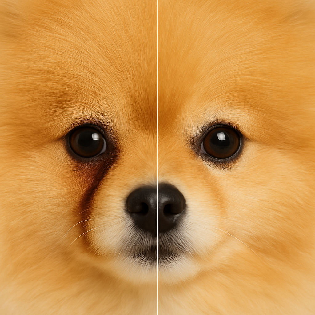 Limpiador ocular y zona lagrimal