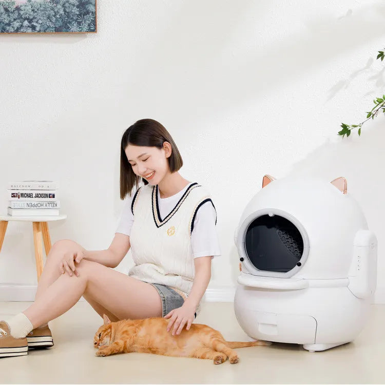 Caja de arena automática para gatos