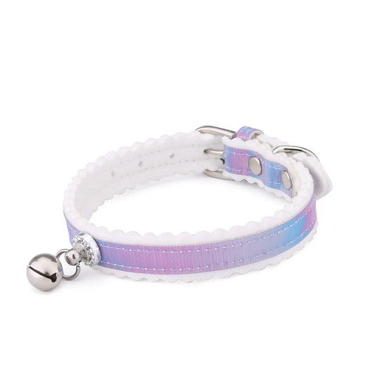 Collar con campana para gatos y perros con color degradado✨🐾