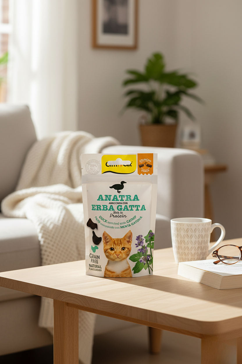😻 Snack crujiente de pato enriquecido con menta + Catnip 😺✨